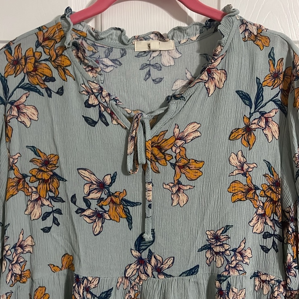 Excellent Condition Boutique Purchased boho printed top - Picture 2 of 5
